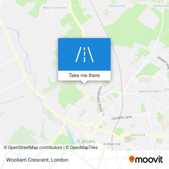 Woollam Crescent map