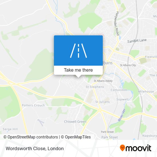 Wordsworth Close map