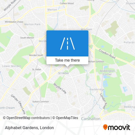 Alphabet Gardens map
