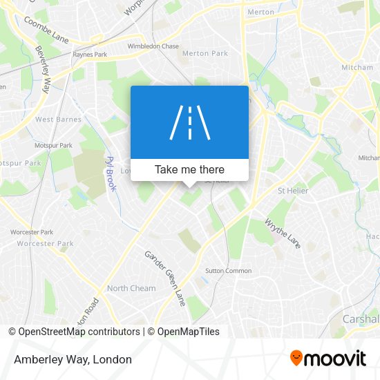 Amberley Way map