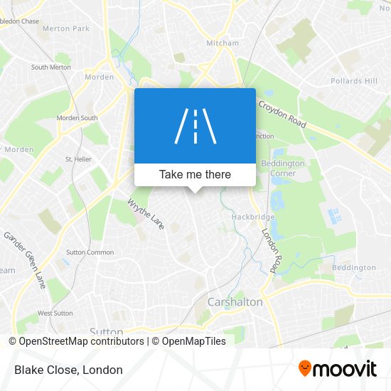 Blake Close map