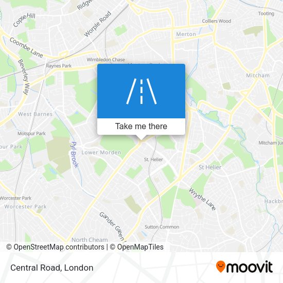 Central Road map