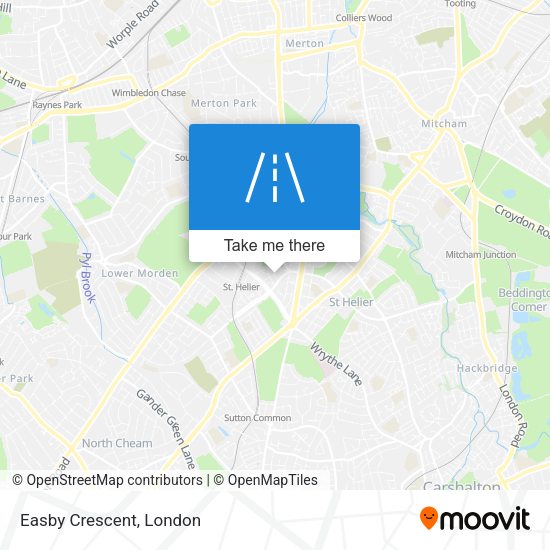 Easby Crescent map