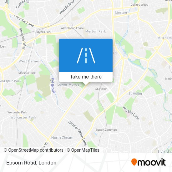 Epsom Road map