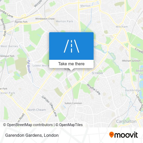 Garendon Gardens map
