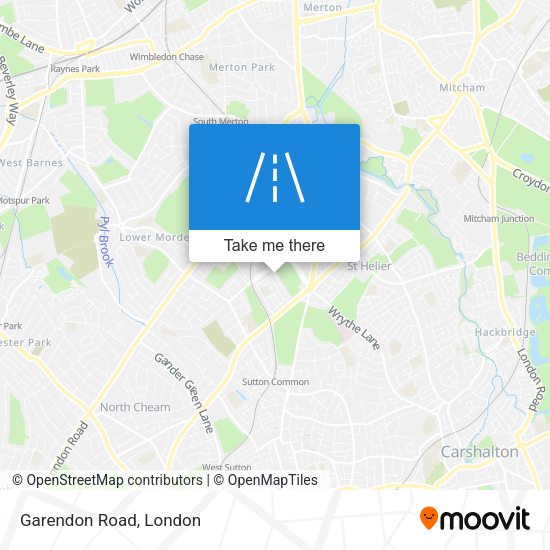 Garendon Road map