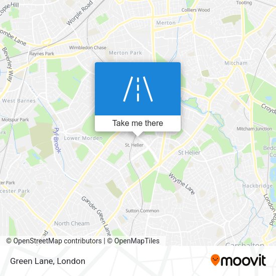 Green Lane map