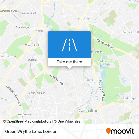 Green Wrythe Lane map