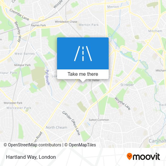 Hartland Way map