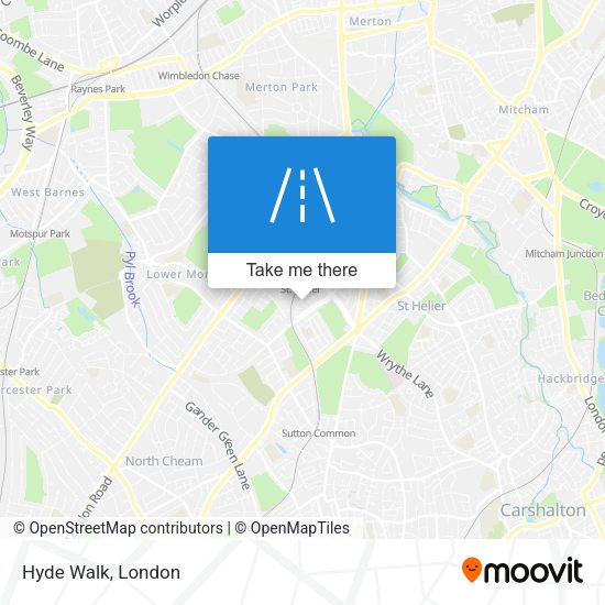 Hyde Walk map