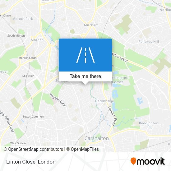 Linton Close map