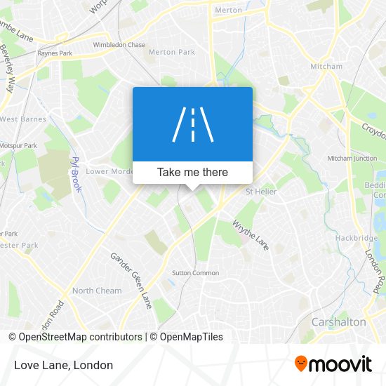 Love Lane map