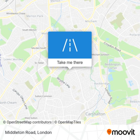 Middleton Road map