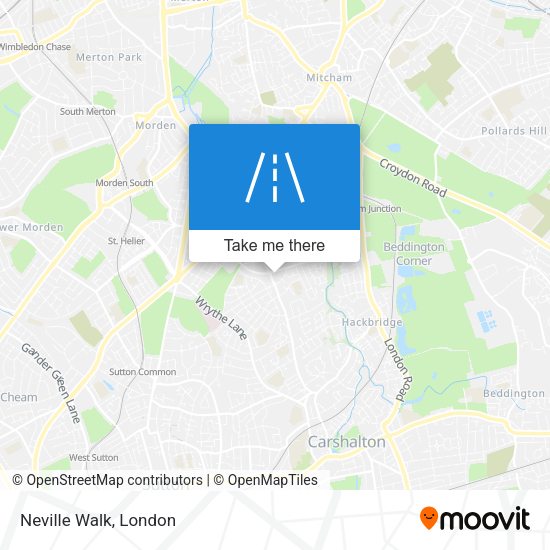 Neville Walk map