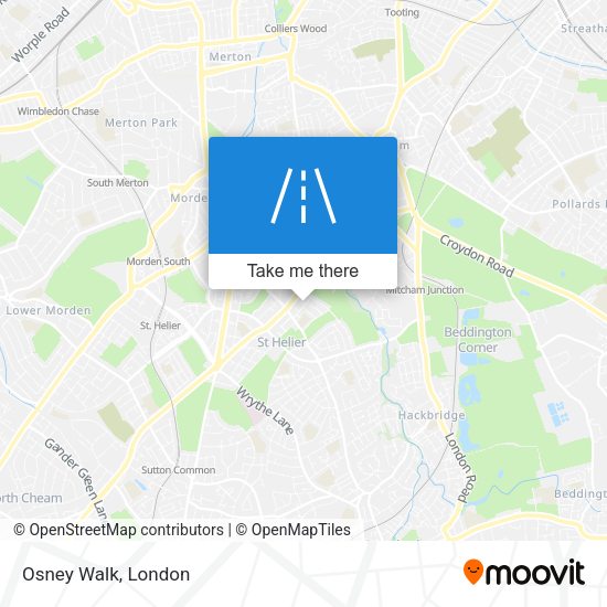 Osney Walk map