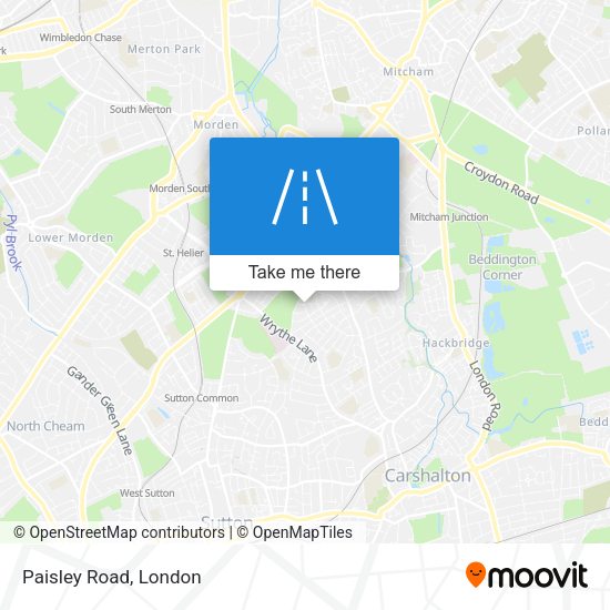 Paisley Road map