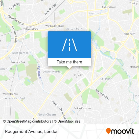 Rougemont Avenue map