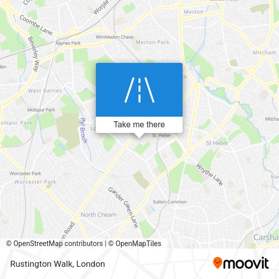 Rustington Walk map
