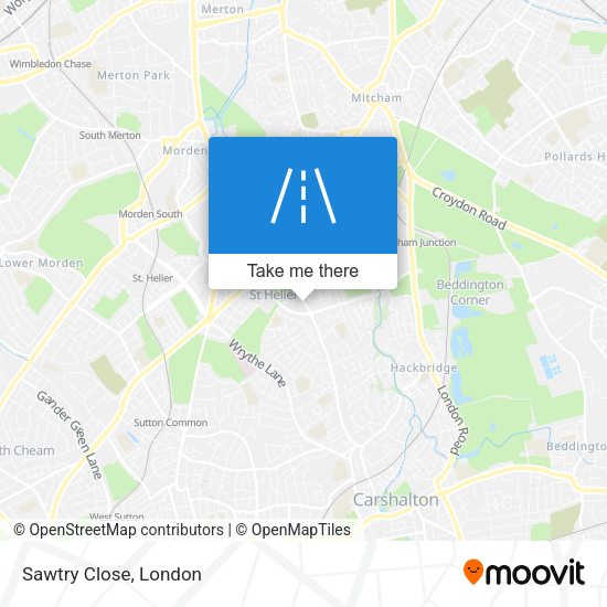 Sawtry Close map