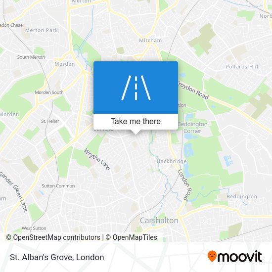 St. Alban's Grove map