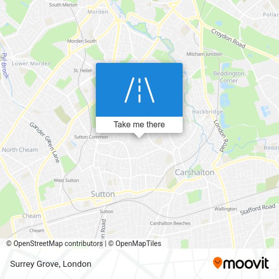 Surrey Grove map