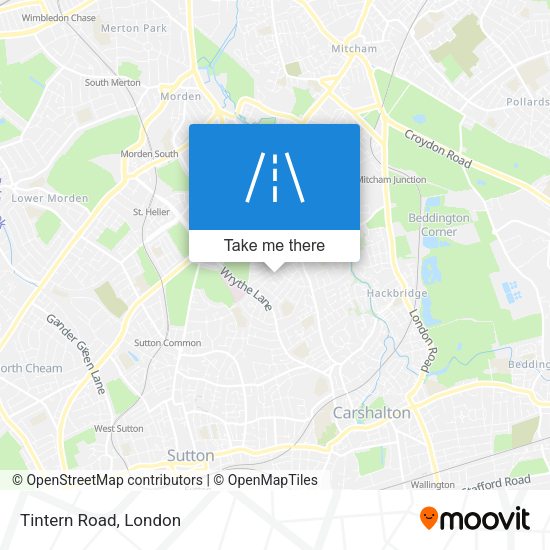 Tintern Road map