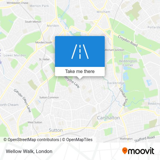 Wellow Walk map