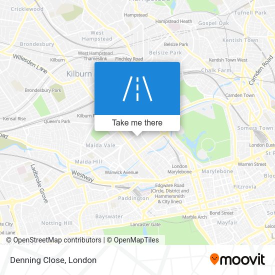 Denning Close map