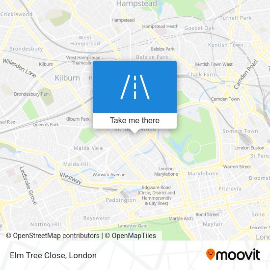 Elm Tree Close map