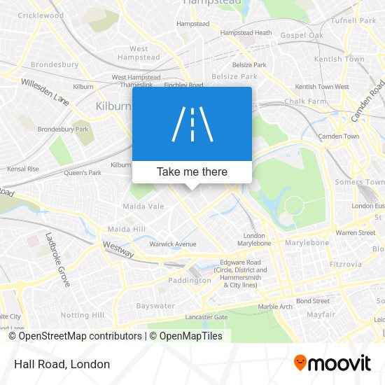 Hall Road map