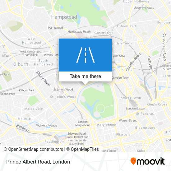 Prince Albert Road map