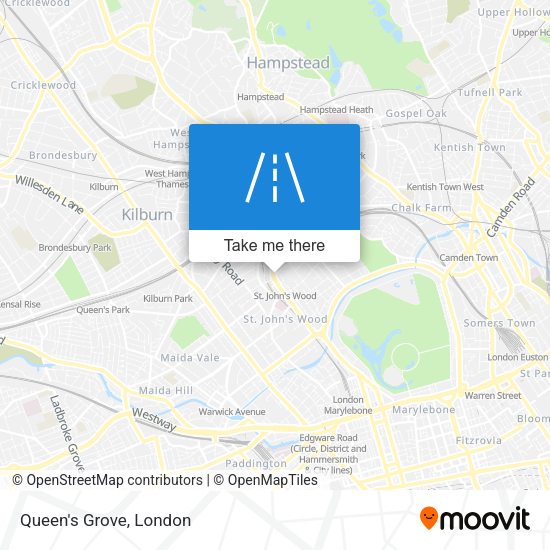 Queen's Grove map