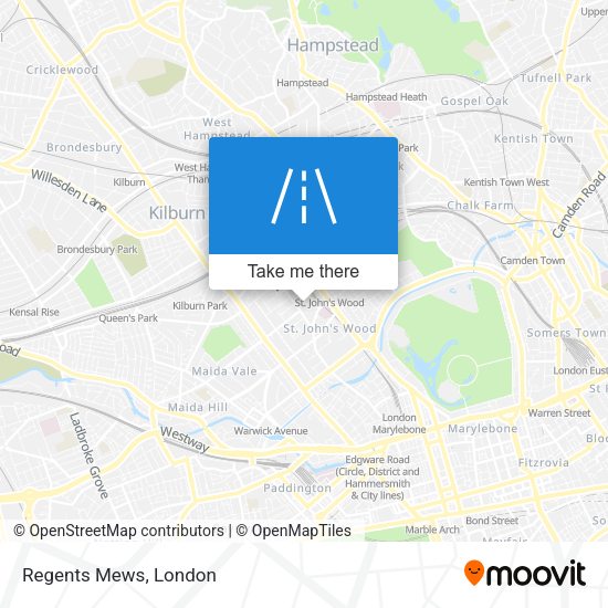 Regents Mews map