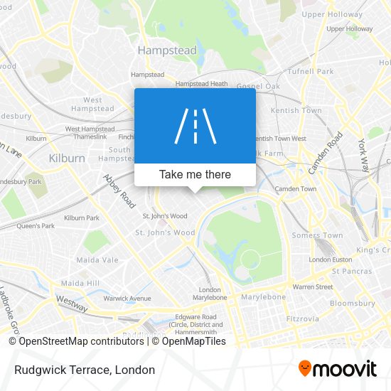 Rudgwick Terrace map