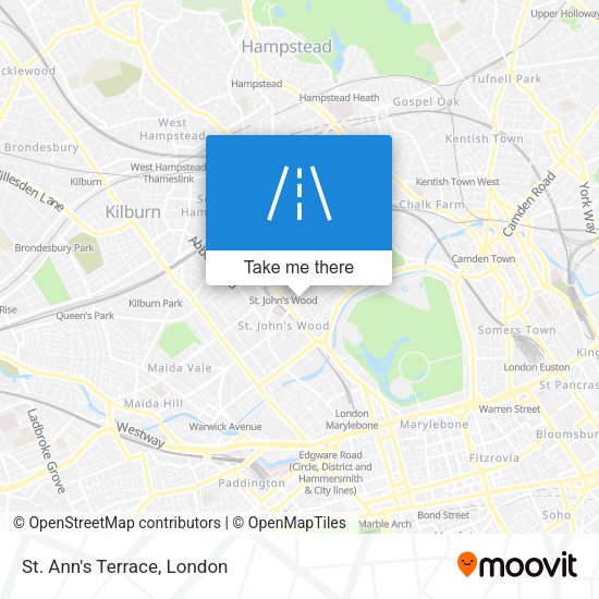 St. Ann's Terrace map