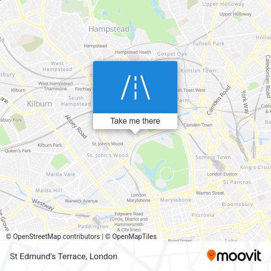St Edmund's Terrace map