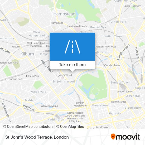 St John's Wood Terrace map