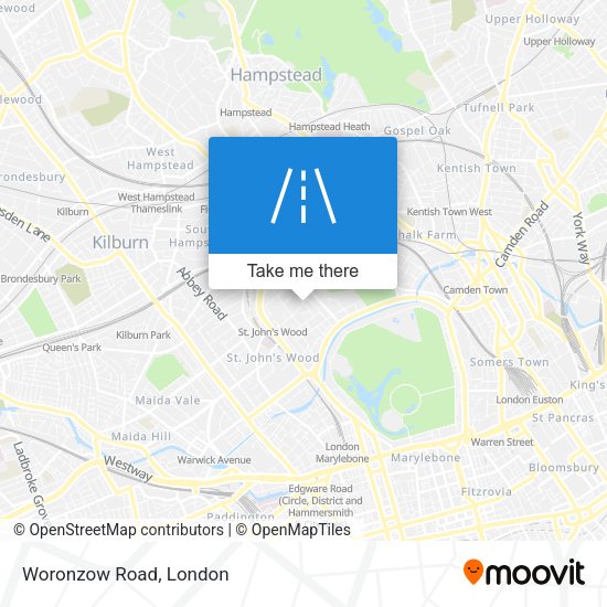 Woronzow Road map
