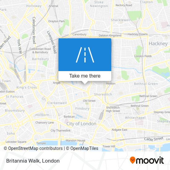 Britannia Walk map