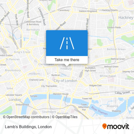 Lamb's Buildings map