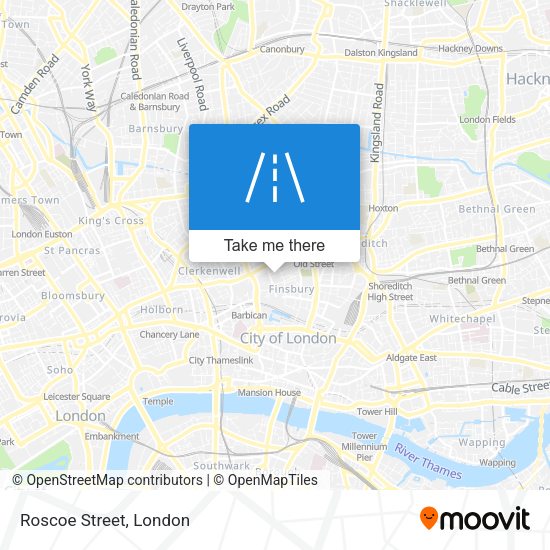 Roscoe Street map