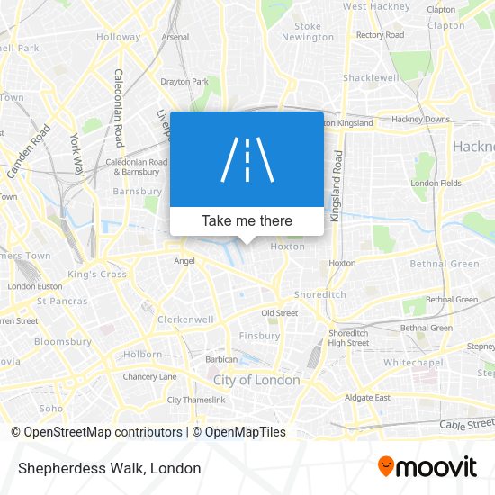 Shepherdess Walk map