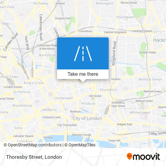 Thoresby Street map