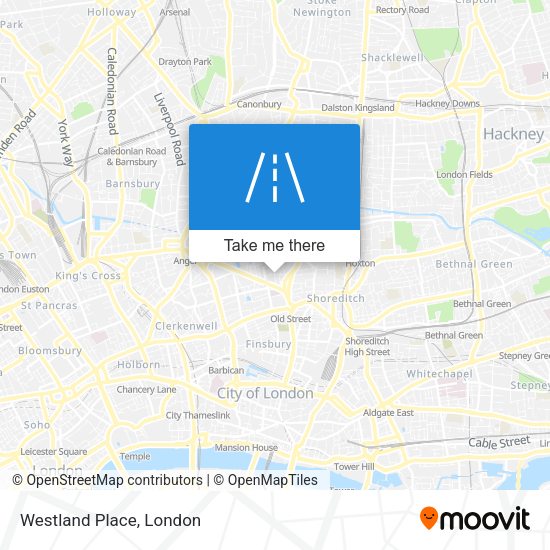 Westland Place map