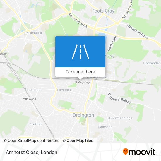 Amherst Close map