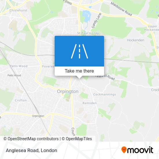 Anglesea Road map