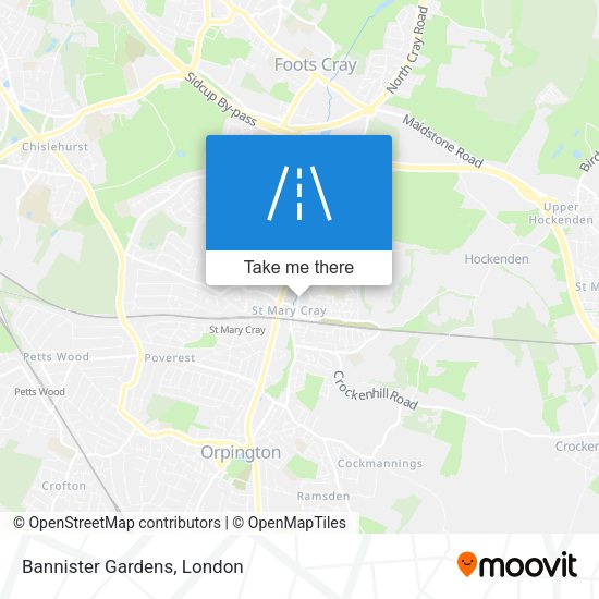 Bannister Gardens map