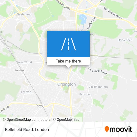 Bellefield Road map