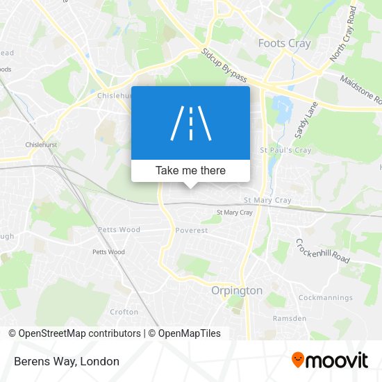 Berens Way map