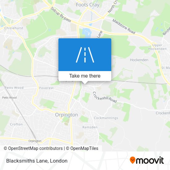 Blacksmiths Lane map